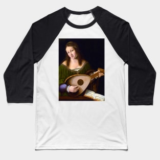 Lady Playing a Lute c. 1530 Baseball T-Shirt